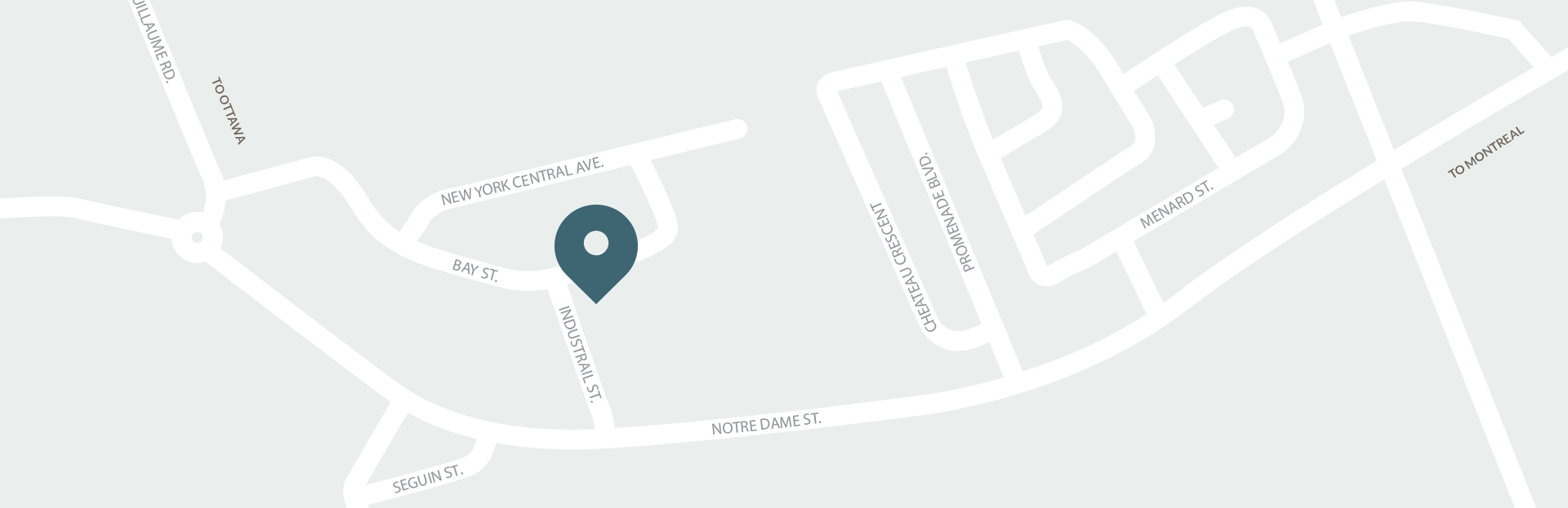 Map of the area surrounding Bay Street Salon and Spa